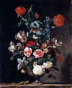 Abraham jansz.begeyn Flowers in a Stone Vase Spain oil painting artist